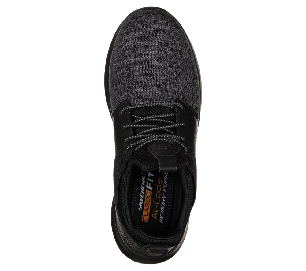Men Skechers Delson - Camben Slip On Shoes Black  USA |  2675-OBVTL