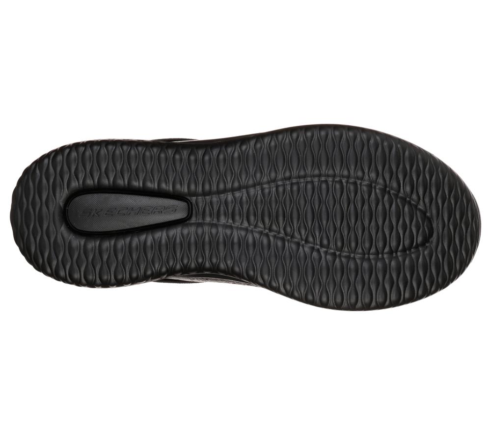 Men Skechers Delson - Camben Slip On Shoes Black  USA |  2675-OBVTL