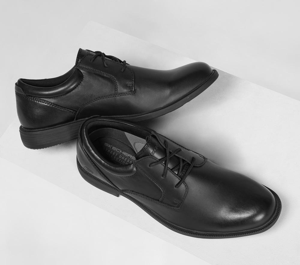 Men Skechers Dreston - Rasmiss Smart Shoes Black  USA |  1850-THZWF