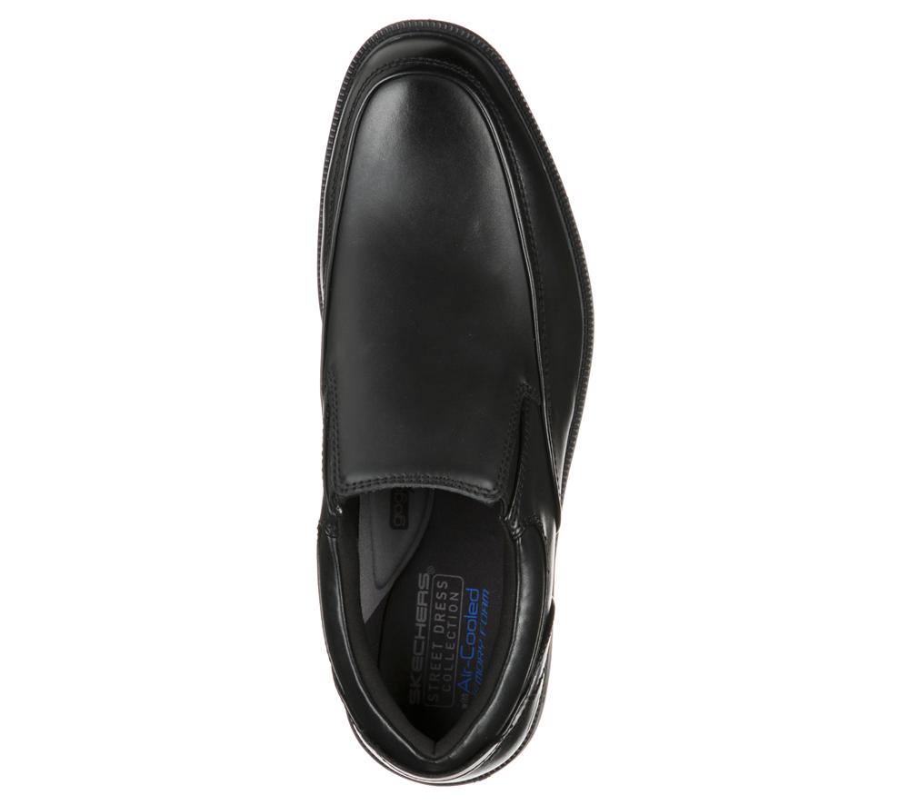 Men Skechers Dreston - Ratlon Smart Shoes Black  USA |  4268-WDJVC