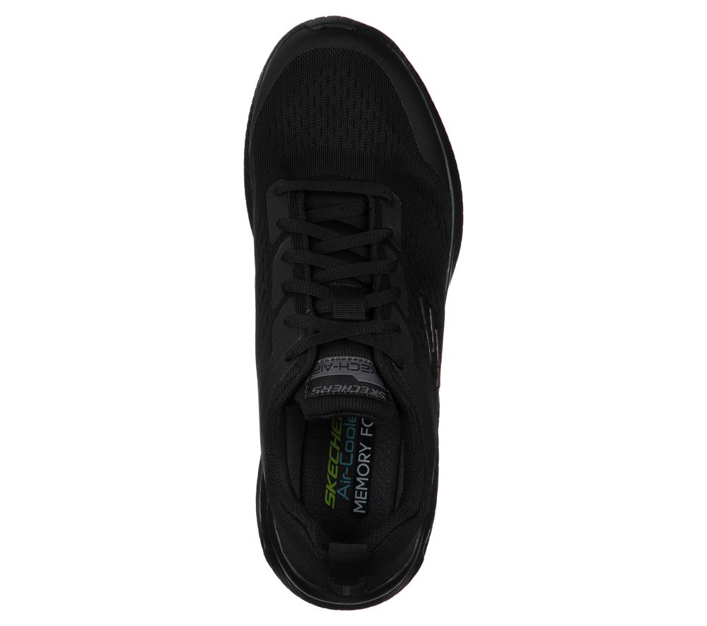 Men Skechers Dyna-Air Lace Up Black  USA |  6048-ACIKN