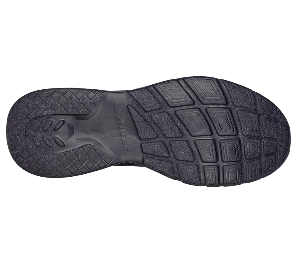 Men Skechers Dynamight 2.0 - Full Pace Lace Up Black  USA |  9827-UBKVZ