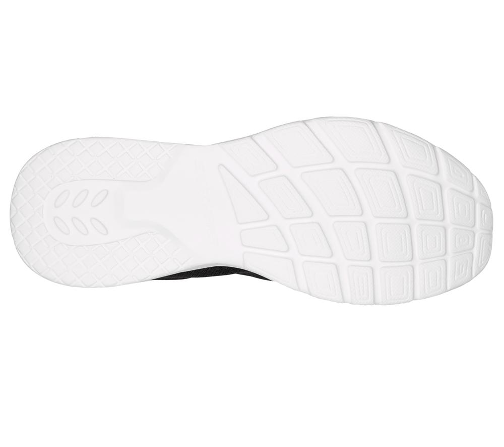 Men Skechers Dynamight 2.0 - Setner Slip On Shoes Black / White  USA |  4571-GVHWE