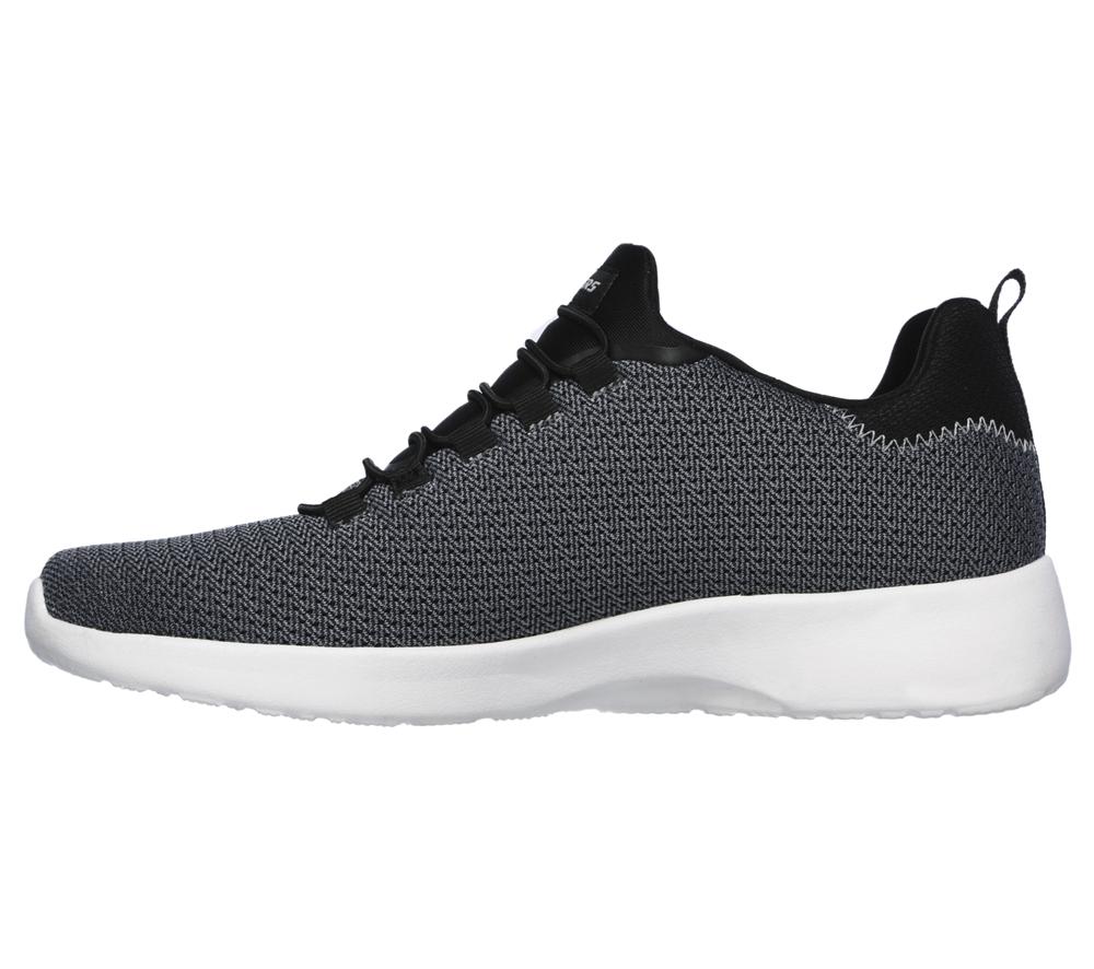 Men Skechers Dynamight Slip On Shoes Black  USA |  8692-OHKRD