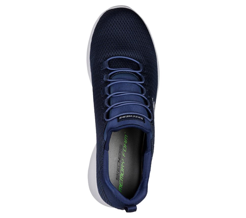 Men Skechers Dynamight Slip On Shoes Navy  USA |  6371-VOWTY