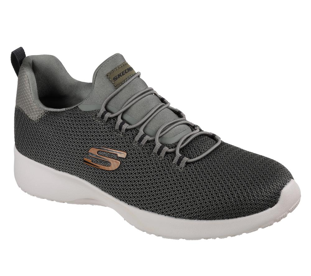 Men Skechers Dynamight Sneakers Olive  USA |  1602-GRJXD