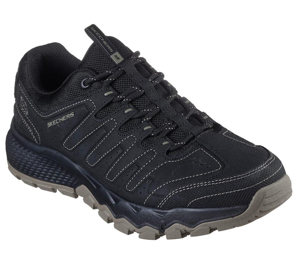 Men Skechers Dynamite AT Lace Up Black  USA |  8753-YNMOH