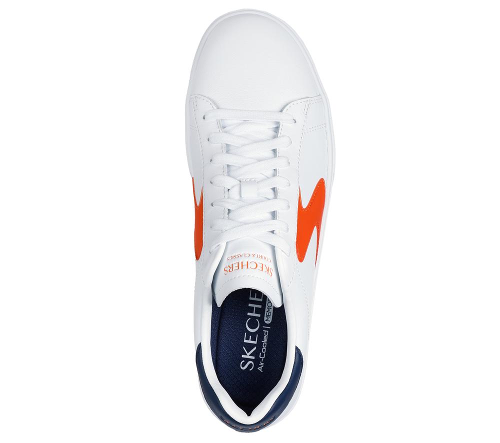 Men Skechers Eden LX - Remembrance Lace Up White / Orange  USA |  8401-IZJVQ