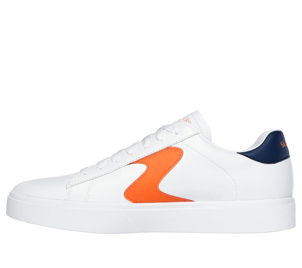 Men Skechers Eden LX - Remembrance Lace Up White / Orange  USA |  8401-IZJVQ