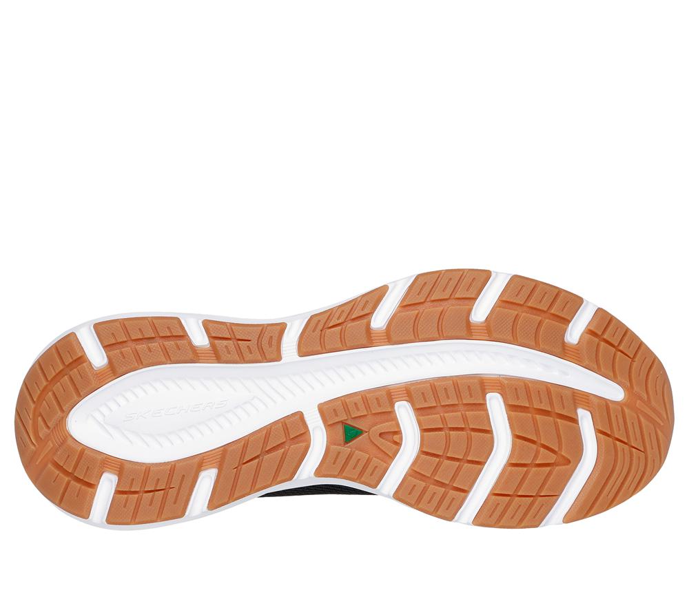 Men Skechers Edgeride - Rekze Slip On Shoes Black / White  USA |  5437-VJSTZ