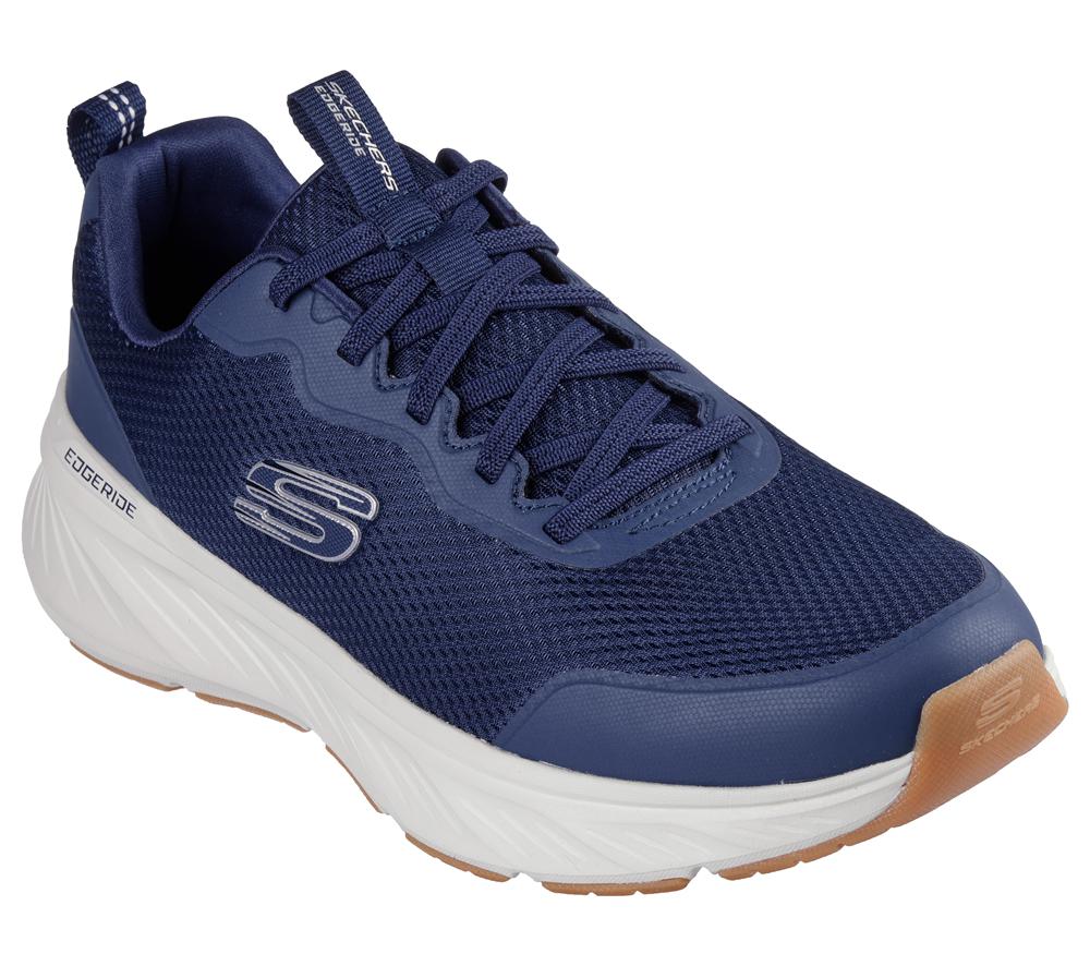 Men Skechers Edgeride - Rekze Sneakers Navy / White  USA |  8416-BASIN