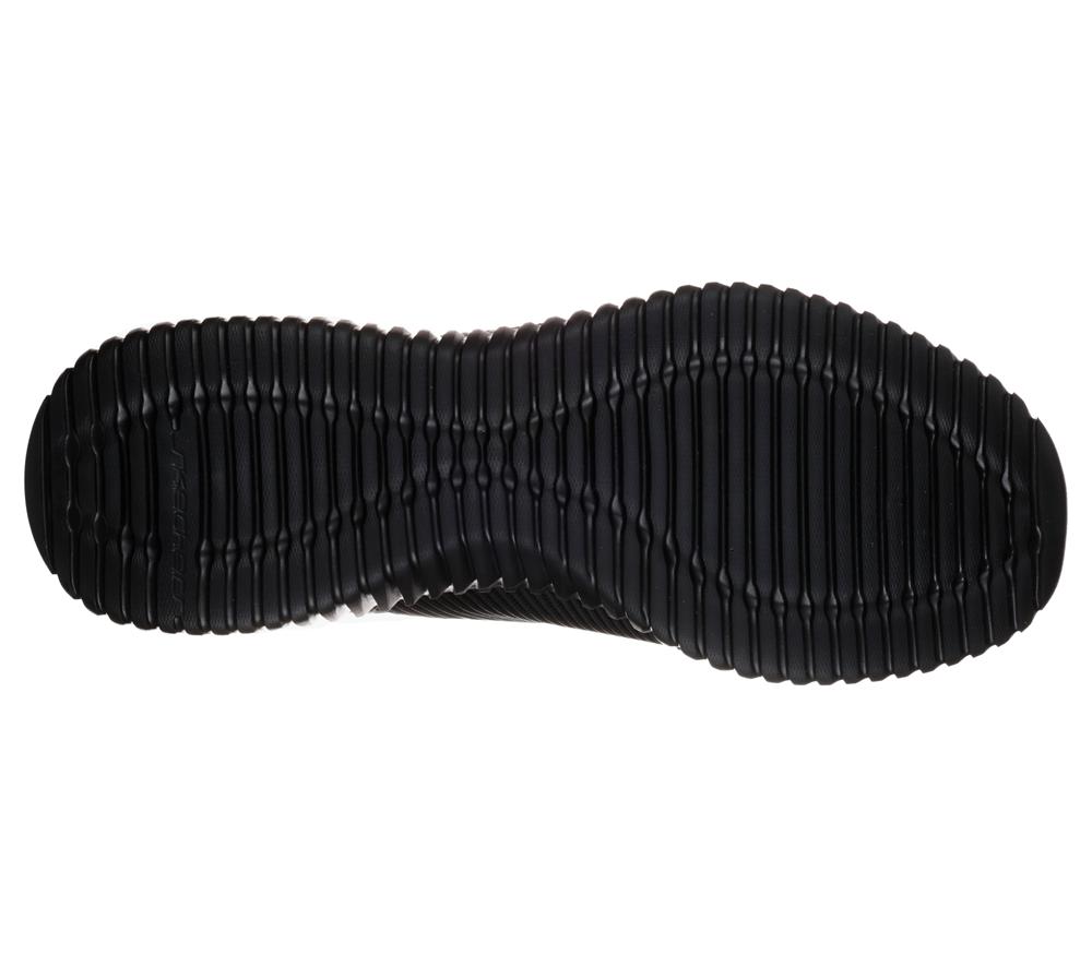 Men Skechers Elite Flex Slip On Shoes Black  USA |  4305-HKETY