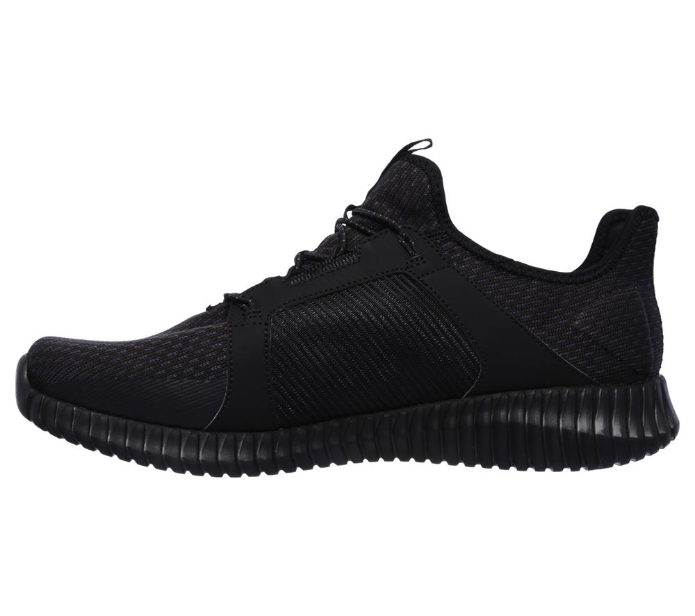 Men Skechers Elite Flex Slip On Shoes Black  USA |  4305-HKETY