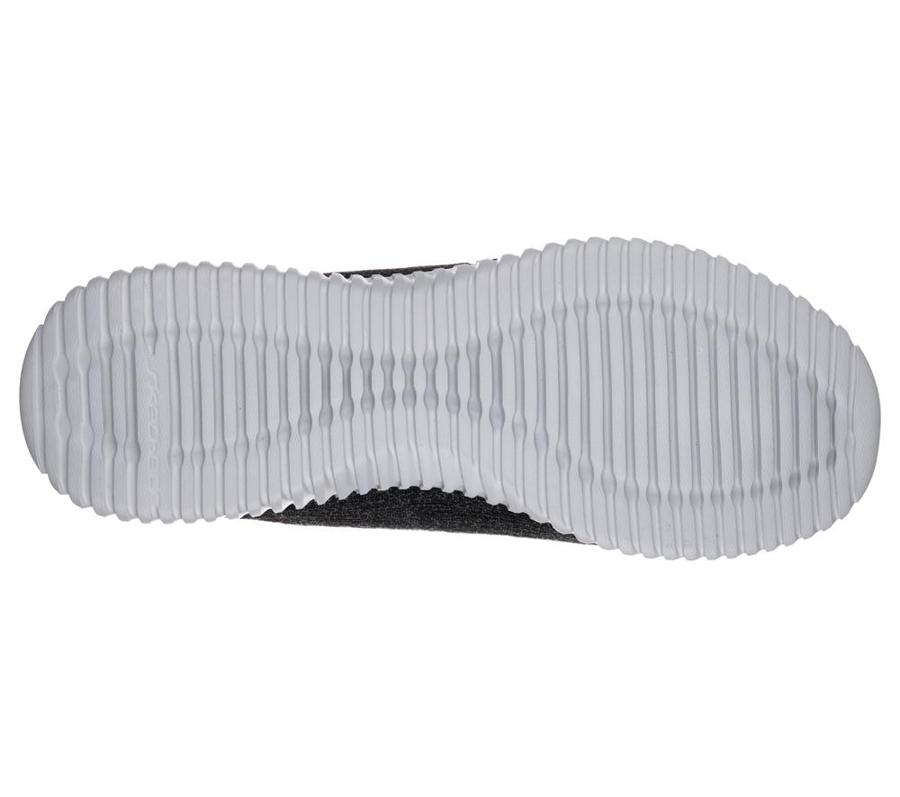 Men Skechers Elite Flex - Hartnell Slip On Shoes Black / Grey  USA |  4689-KYNQH