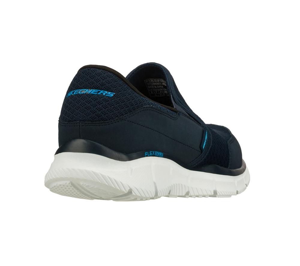 Men Skechers Equalizer - Persistent Slip On Shoes Navy  USA |  0175-GIKCU