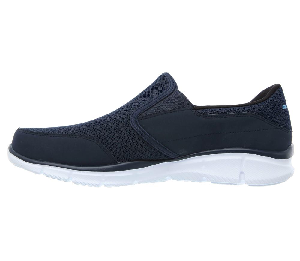 Men Skechers Equalizer - Persistent Slip On Shoes Navy  USA |  0175-GIKCU