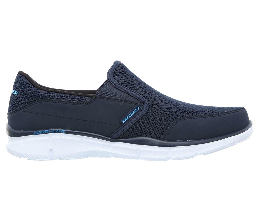Men Skechers Equalizer - Persistent Slip On Shoes Navy  USA |  0175-GIKCU