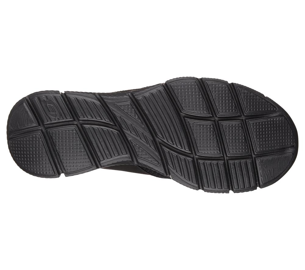 Men Skechers Equalizer - Persistent Slip On Shoes Black  USA |  5014-CMYSH