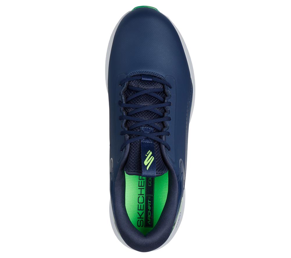 Men Skechers GO GOLF Max 3 Sneakers Navy / Lime  USA |  6428-VJYZN