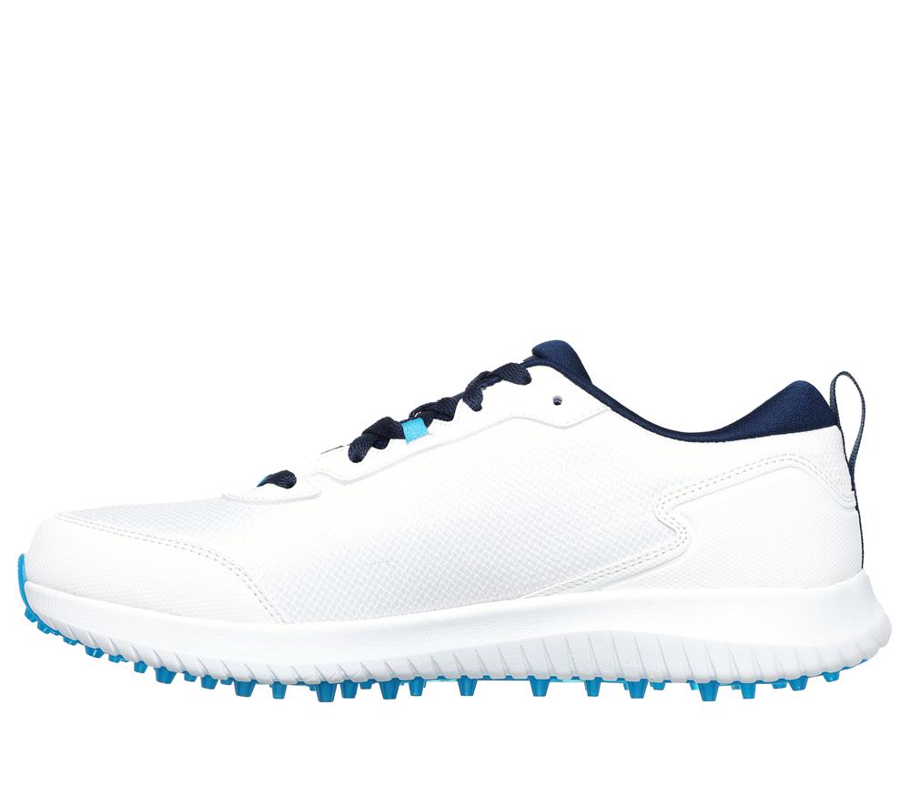 Men Skechers GO GOLF Max Fairway 4 Lace Up White / Navy  USA |  3690-PFUHZ