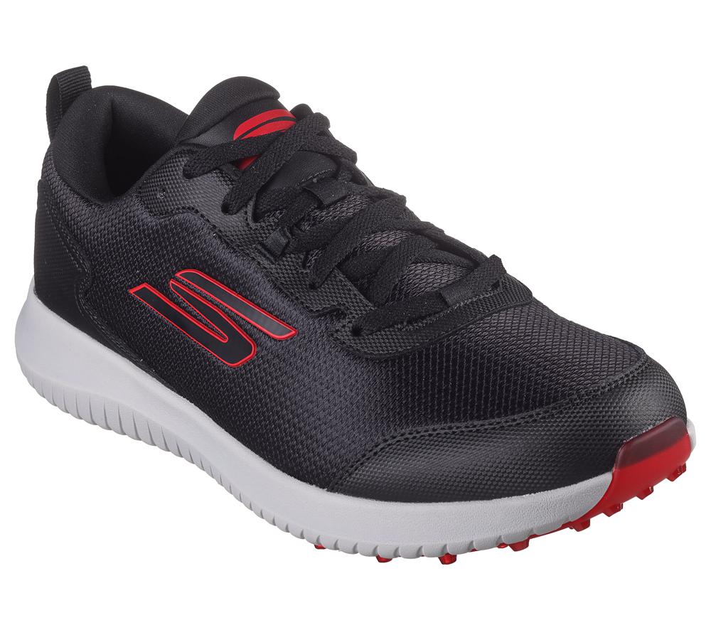 Men Skechers GO GOLF Max Fairway 4 Sneakers Black / Red  USA |  7325-URCHK