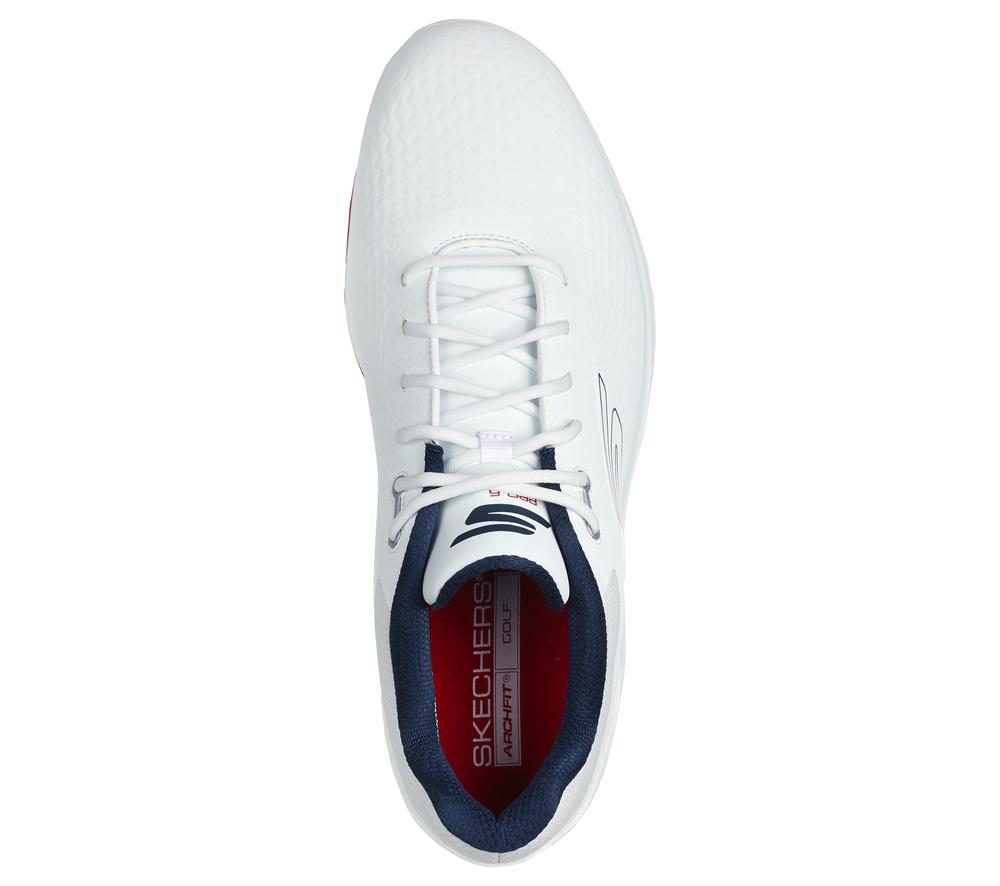 Men Skechers GO GOLF PRO 6 Sneakers White / Navy  USA |  5614-PFGJM