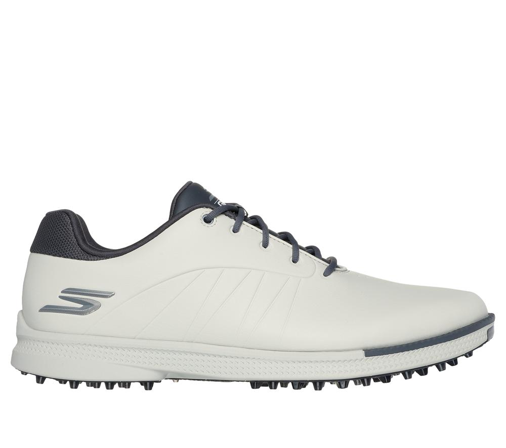 Men Skechers GO GOLF Tempo GF Lace Up Natural / Gray  USA |  9483-QMEPI