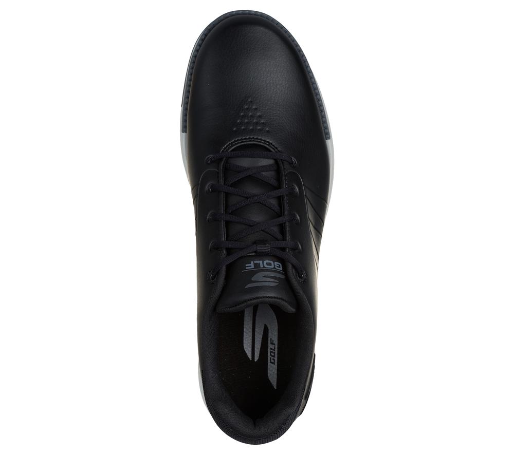 Men Skechers GO GOLF Tempo GF Sneakers Black / Grey  USA |  6915-XQBMT