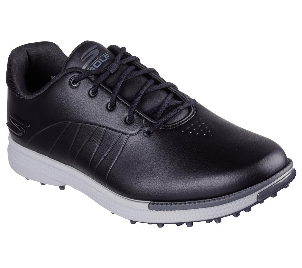 Men Skechers GO GOLF Tempo GF Sneakers Black / Grey  USA |  6915-XQBMT