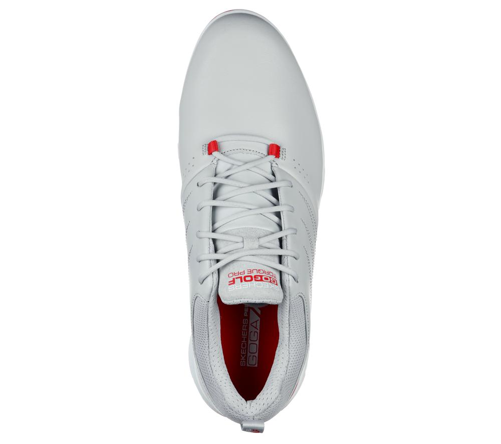 Men Skechers GO GOLF Torque Pro Sneakers Grey / Red  USA |  5381-KRVMJ