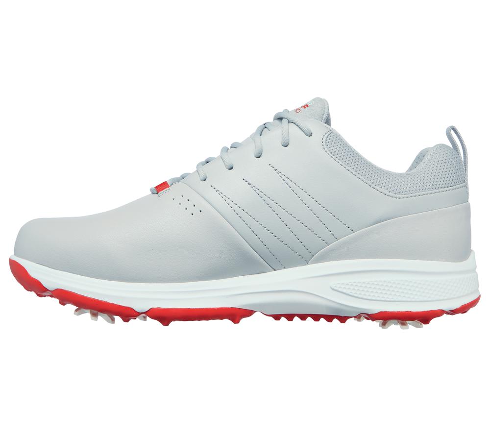 Men Skechers GO GOLF Torque Pro Sneakers Grey / Red  USA |  5381-KRVMJ