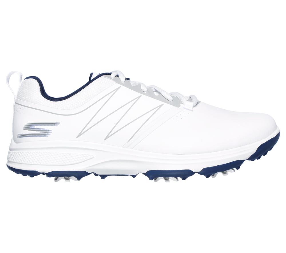 Men Skechers GO GOLF Torque Sneakers White / Navy  USA |  9573-TUCHG