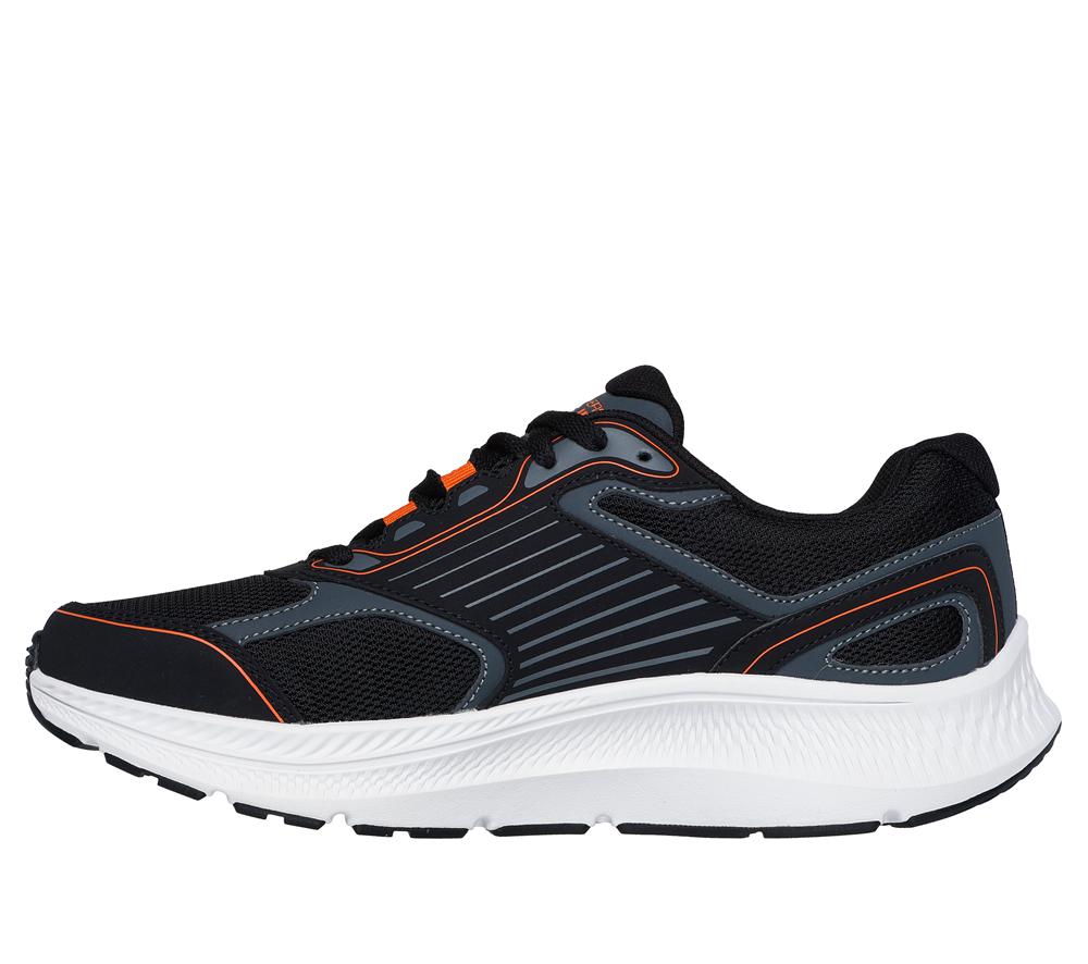 Men Skechers GO RUN Consistent 2.0 Lace Up Black / Orange  USA |  5038-BZKEL