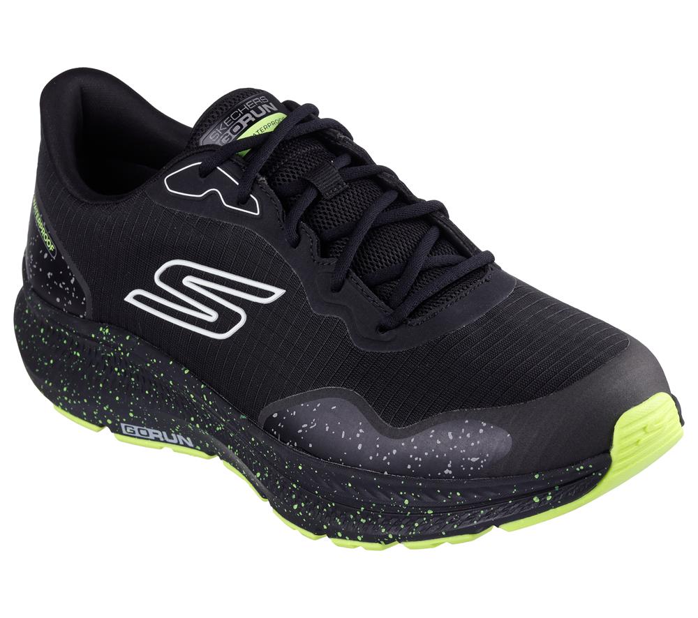Men Skechers GO RUN Consistent 2.0 - Piedmont Sneakers Black / Lime  USA |  2798-UQHET
