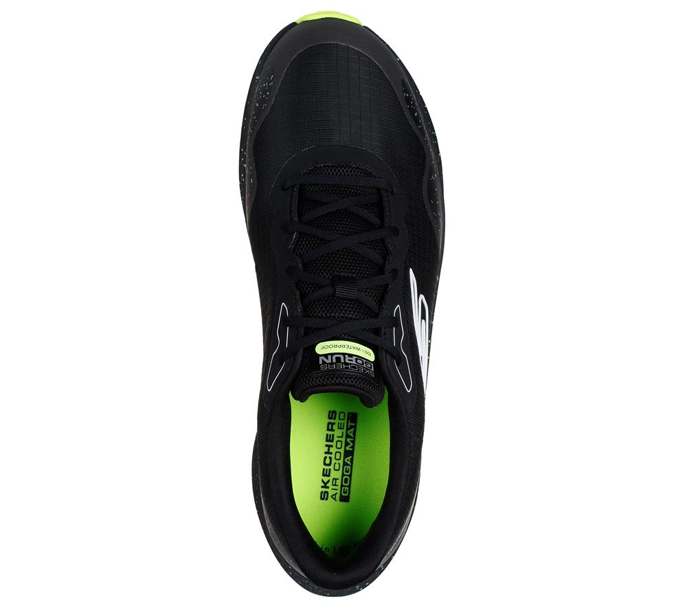 Men Skechers GO RUN Consistent 2.0 - Piedmont Lace Up Black / Lime  USA |  3948-IWAGZ