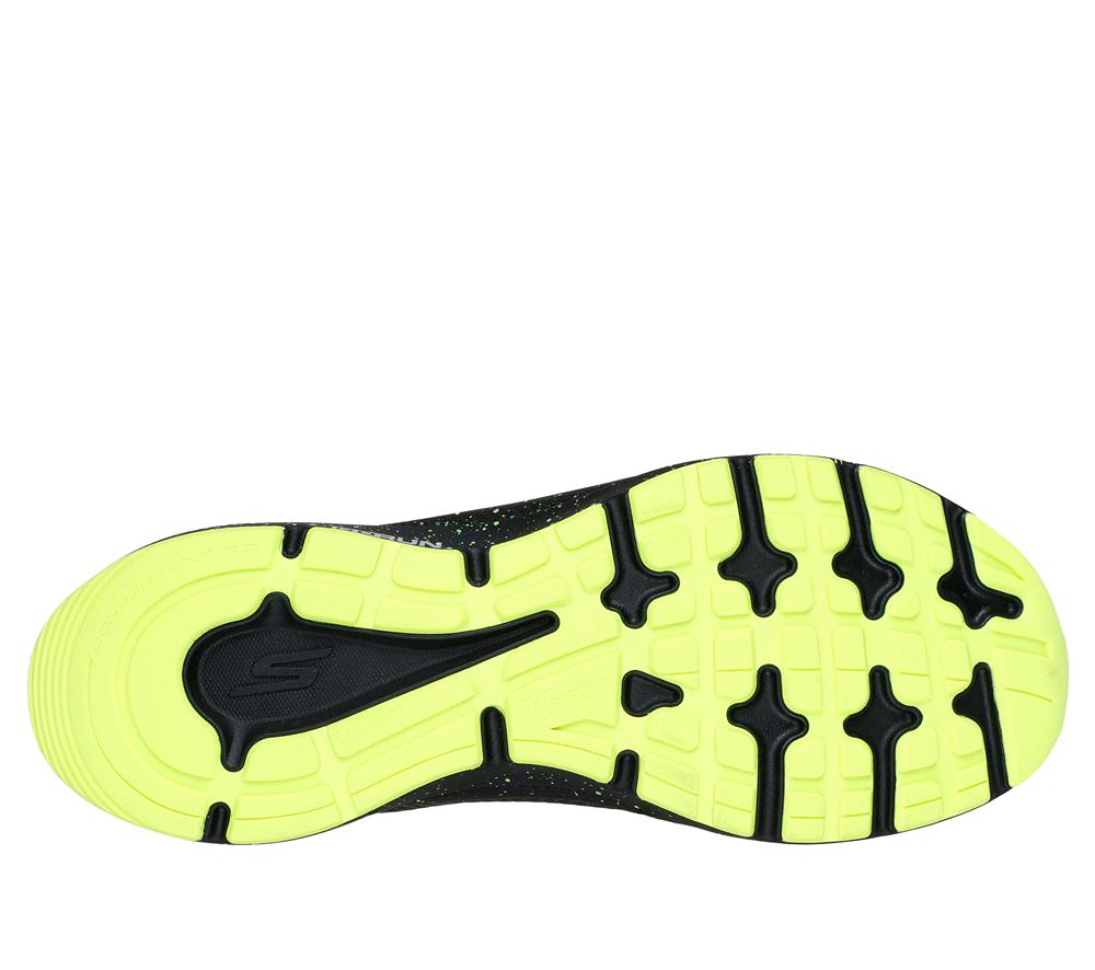 Men Skechers GO RUN Consistent 2.0 - Piedmont Lace Up Black / Lime  USA |  3948-IWAGZ