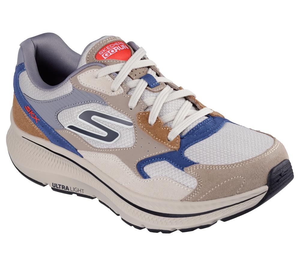Men Skechers GO RUN Consistent 2.0 - Retro Runner V1 Sneakers Taupe / Multicolor  USA |  9810-CTDEB