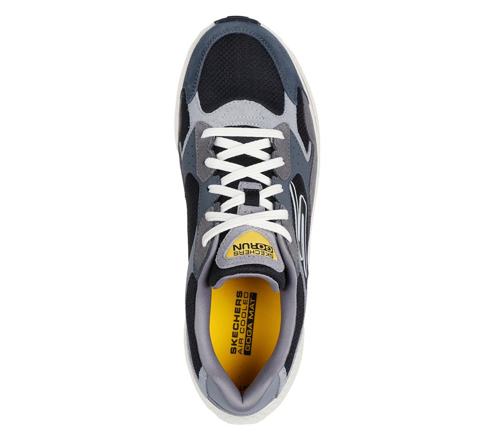 Men Skechers GO RUN Consistent 2.0 - Retro Runner V1 Sneakers Charcoal / Black  USA |  1340-BIDPA