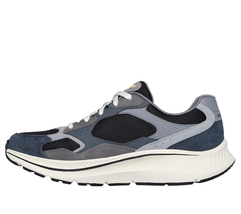 Men Skechers GO RUN Consistent 2.0 - Retro Runner V1 Sneakers Charcoal / Black  USA |  1340-BIDPA