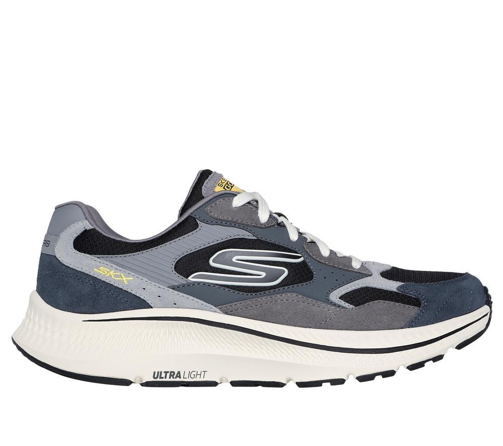 Men Skechers GO RUN Consistent 2.0 - Retro Runner V1 Sneakers Charcoal / Black  USA |  1340-BIDPA