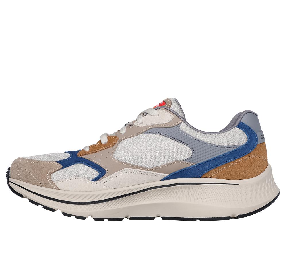 Men Skechers GO RUN Consistent 2.0 - Retro Runner V1 Lace Up Taupe / Multicolor  USA |  2375-PZGBX