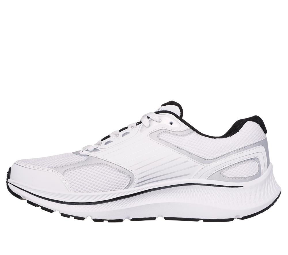 Men Skechers GO RUN Consistent 2.0 - Silver Wolf Sneakers White / Silver  USA |  9345-FAXZR