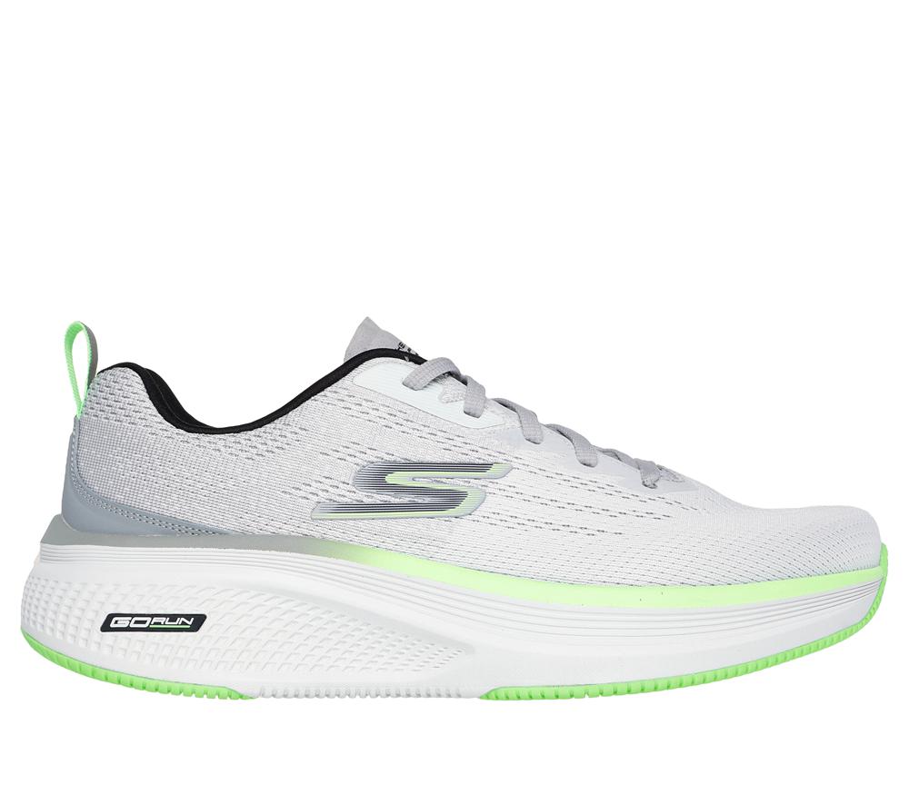 Men Skechers GO RUN Elevate 2.0 - Fluid Motion Lace Up White / Gray  USA |  4157-UZIBP