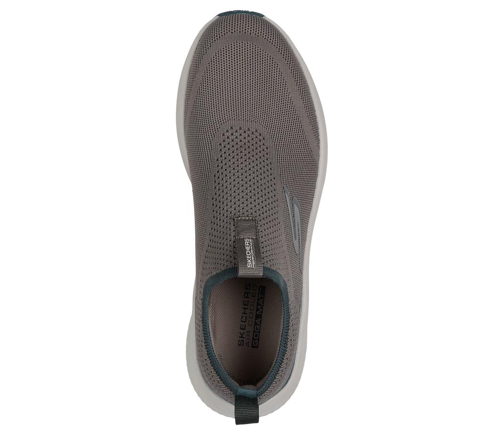 Men Skechers GO RUN Elevate 2.0 - Upraise 2.0 Slip On Shoes Brown  USA |  6371-CJAFB