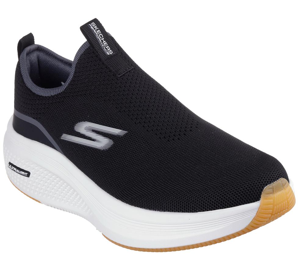 Men Skechers GO RUN Elevate 2.0 - Upraise 2.0 Slip On Shoes Black  USA |  8964-SPQYE