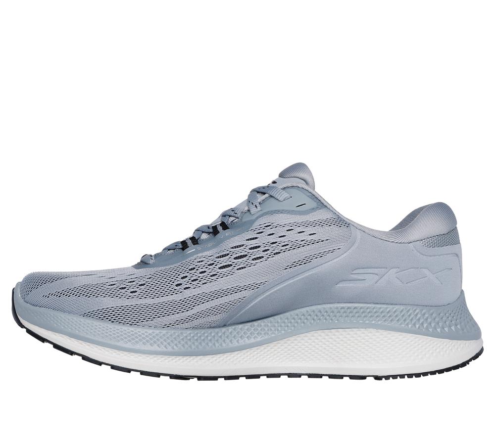 Men Skechers GO RUN Persistence 2 Lace Up Grey / Black  USA |  4358-NHBER