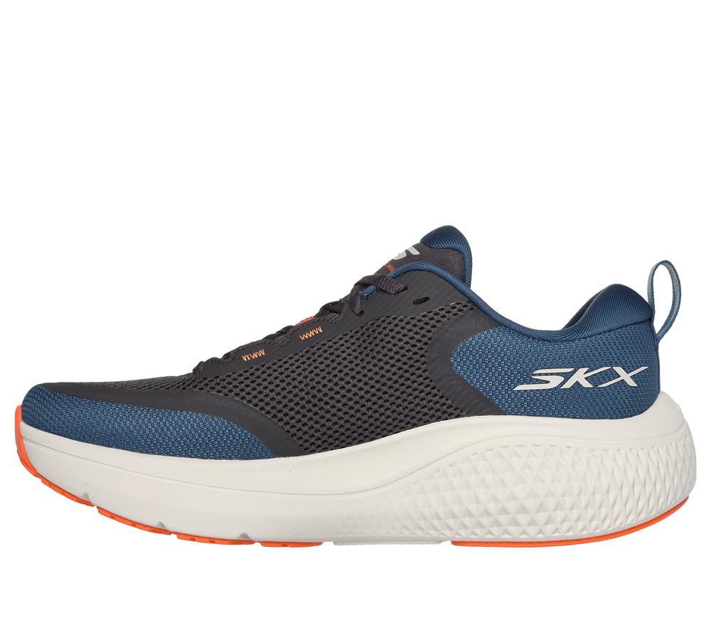 Men Skechers GO RUN Supersonic Max Lace Up Teal Navy  USA |  1467-HKRPX