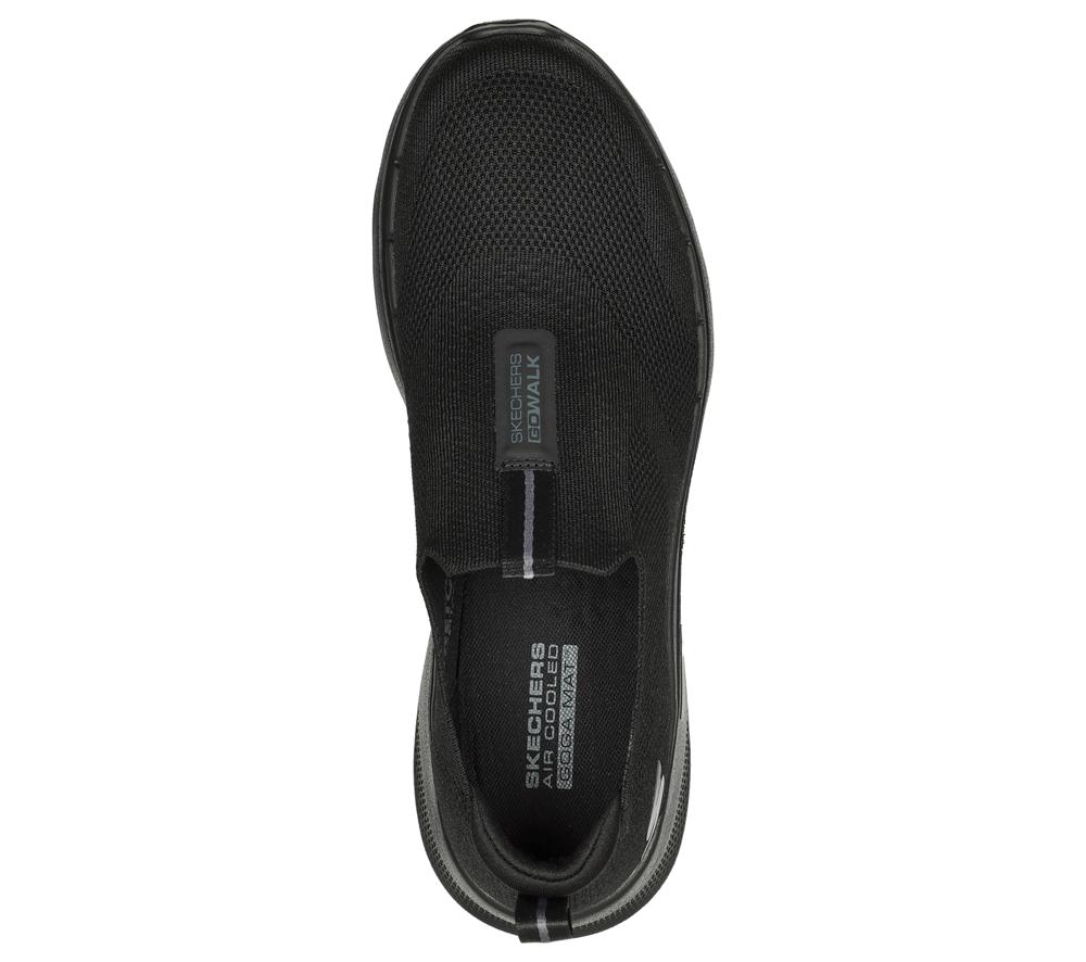 Men Skechers GO WALK 6 Sneakers Black  USA |  7852-NPASZ