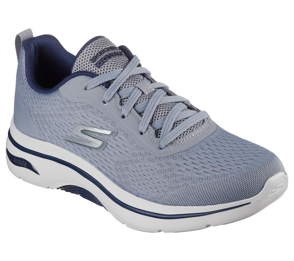 Men Skechers GO WALK Arch Fit 2.0 - Idyllic 2 Sneakers Grey  USA |  2971-IUZSV