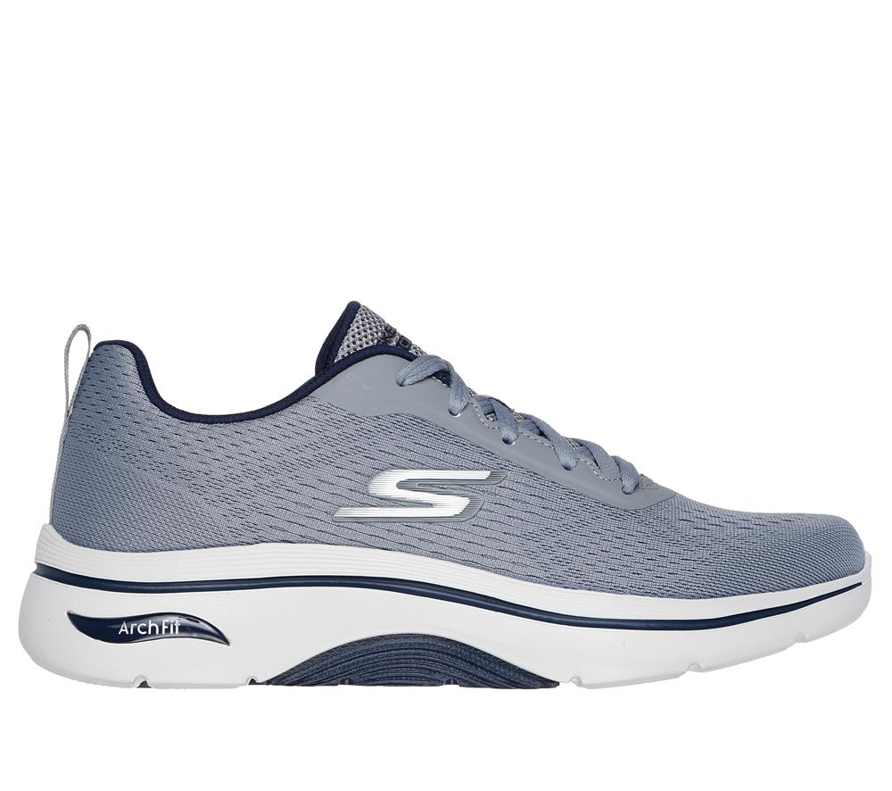 Men Skechers GO WALK Arch Fit 2.0 - Idyllic 2 Sneakers Grey  USA |  2971-IUZSV